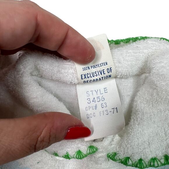 Vintage 60s Peter Rabbit Friends AOP Footed Pajama Sleeper FLAW Baby Lg 19-26lbs - Picture 8 of 8